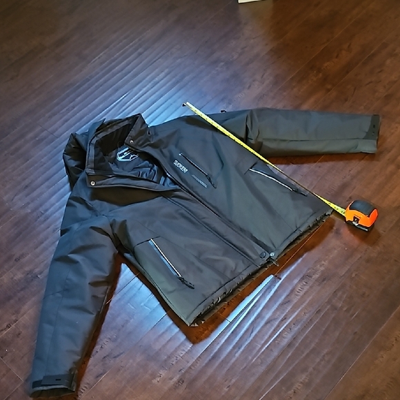Womens Black Outdoor winter lined ski snow Jacket with Stand-Up Collar L Large - Picture 1 of 9
